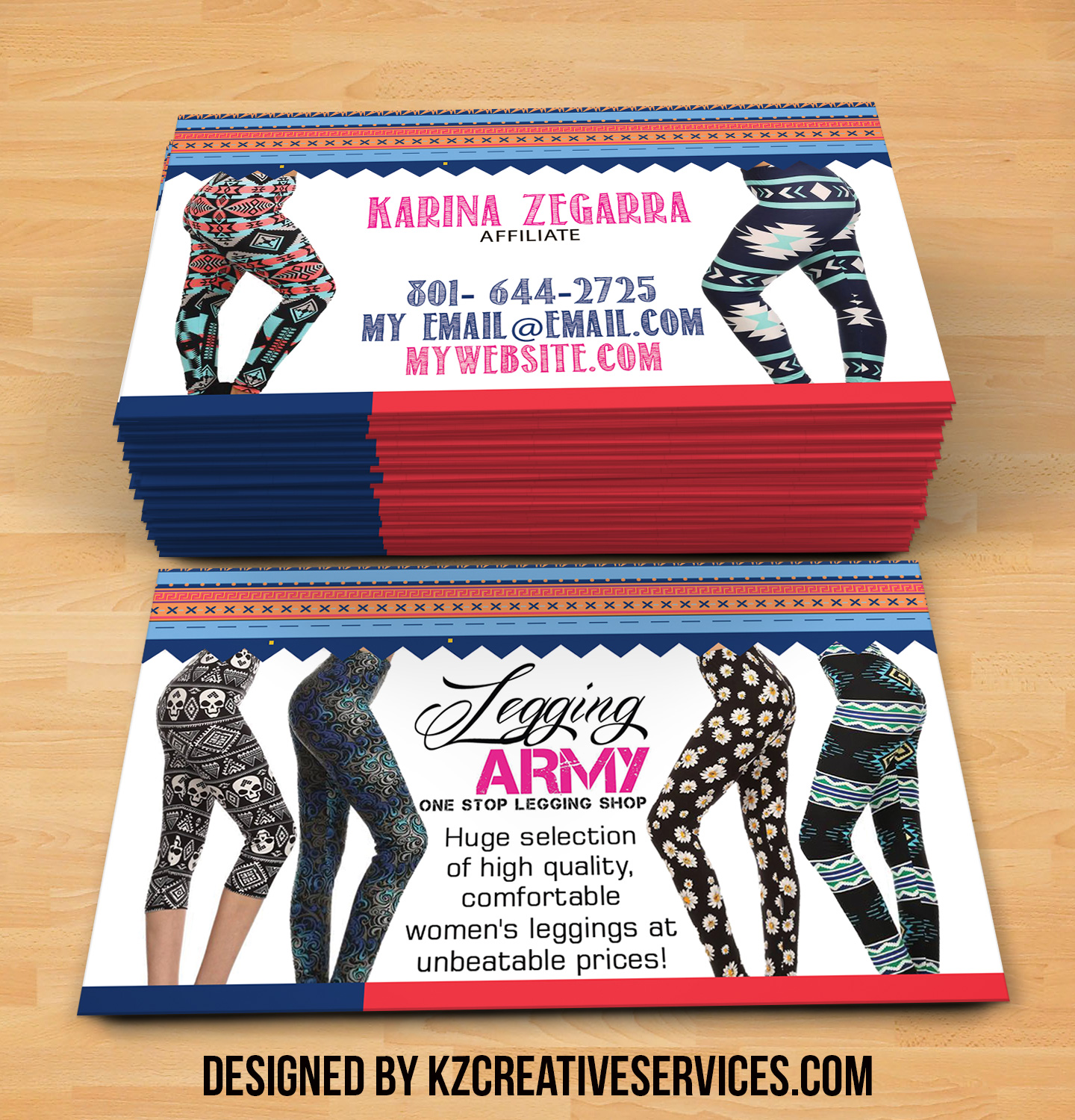 legging army business cards 3