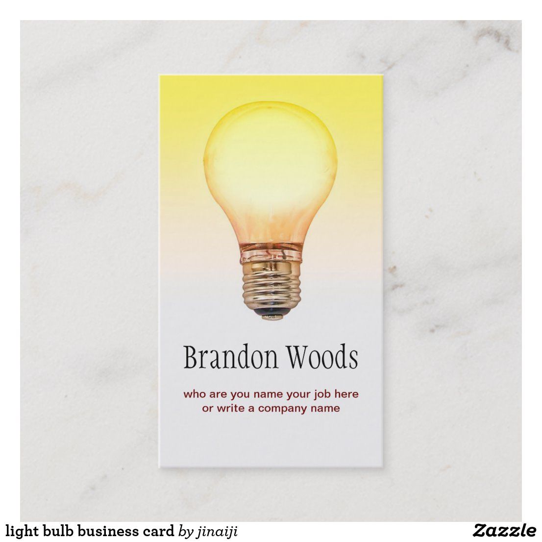 light bulb business cards 3