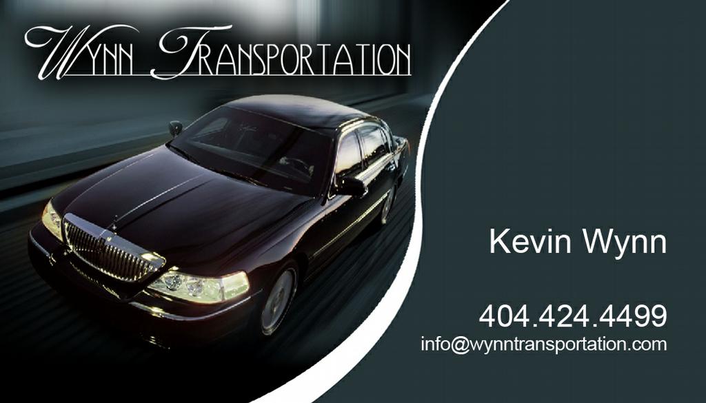 limousine business cards template 2