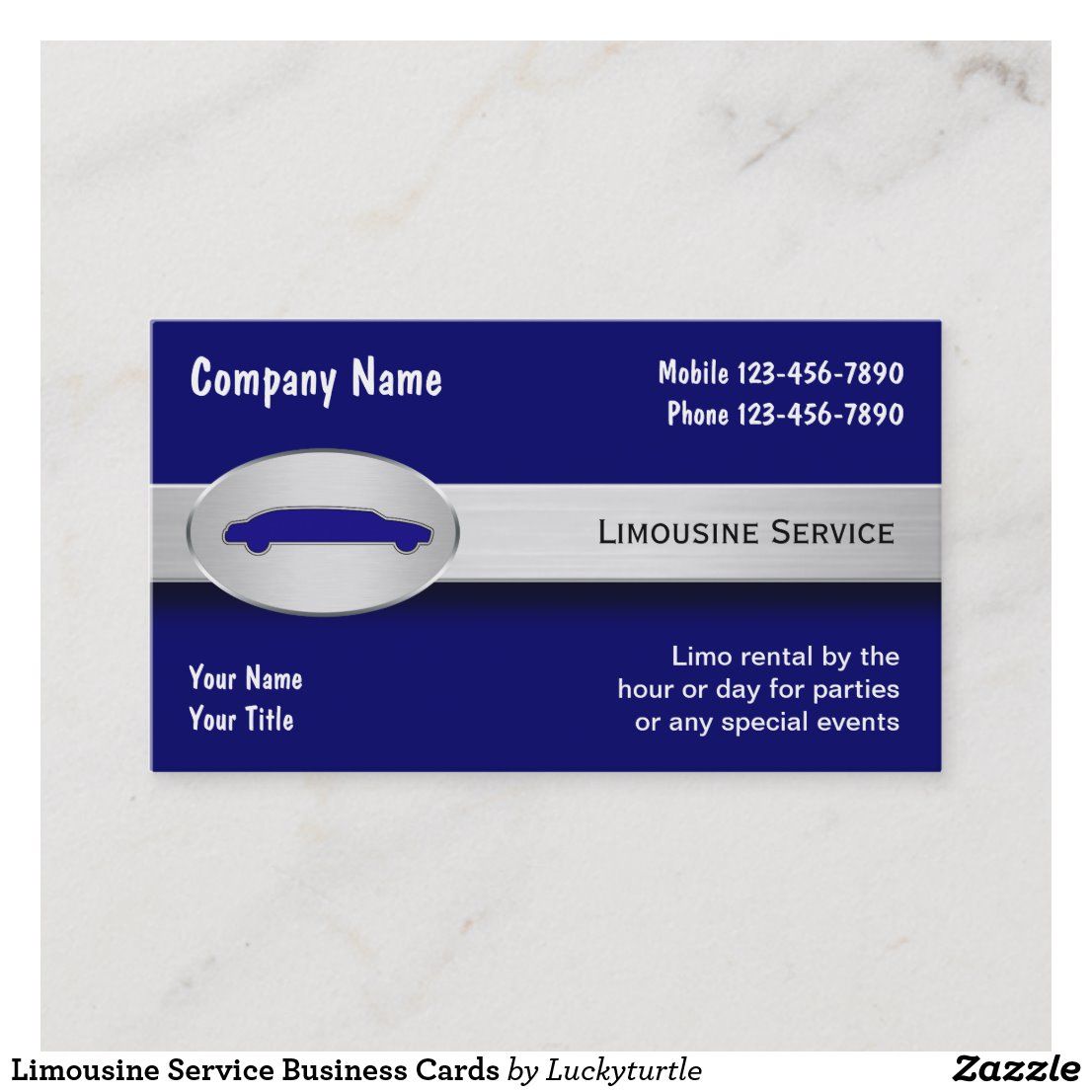 limousine service business cards 2