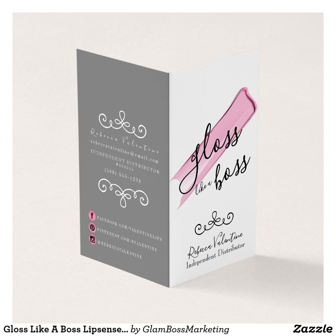 lip gloss business cards 1