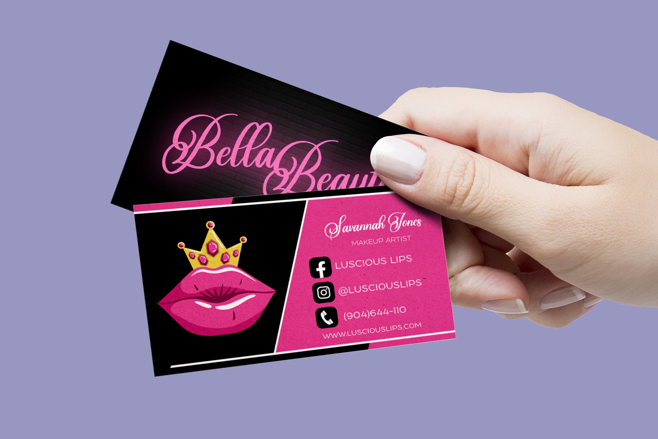 lip gloss business cards ideas 2