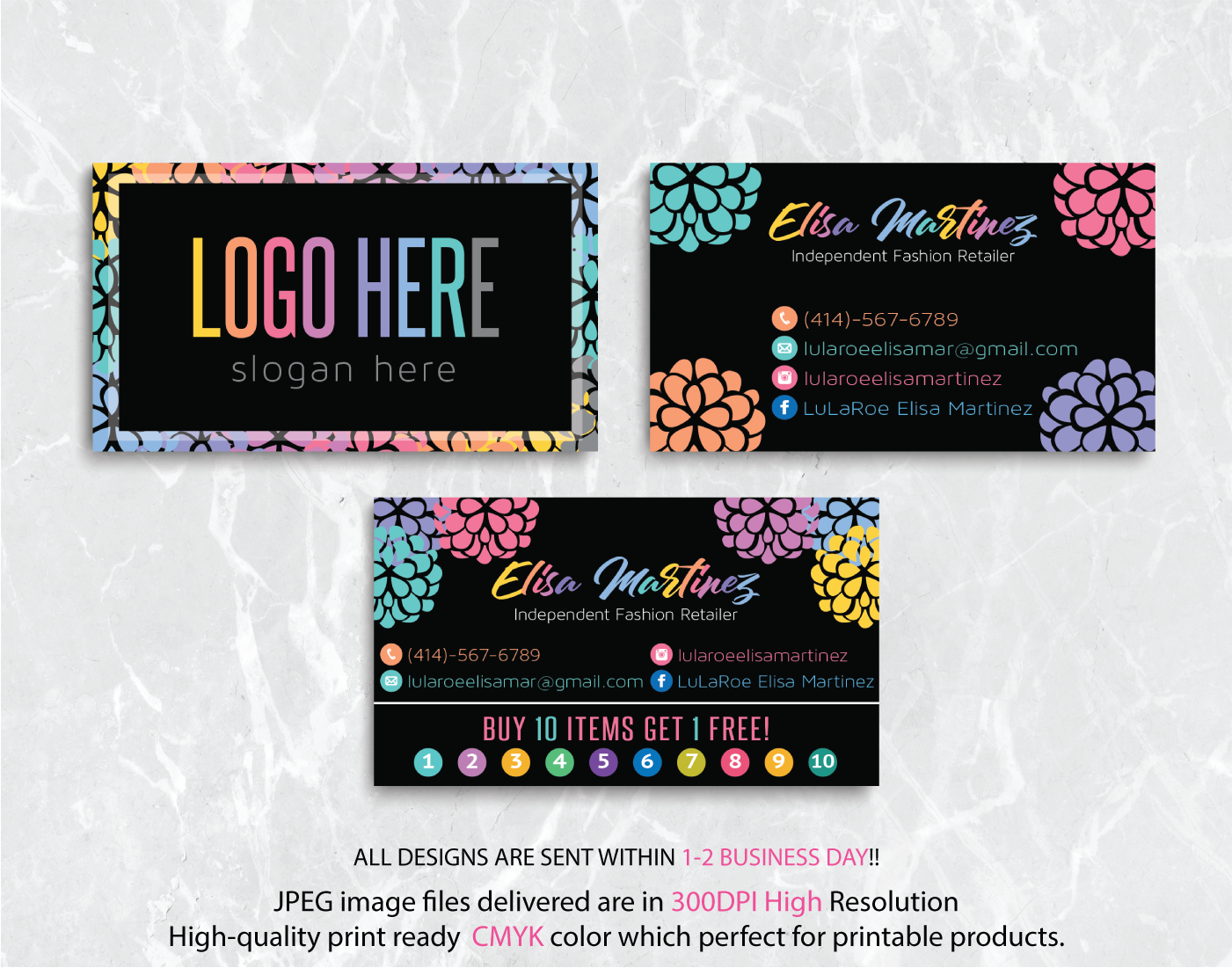 lularoe custom business cards 2