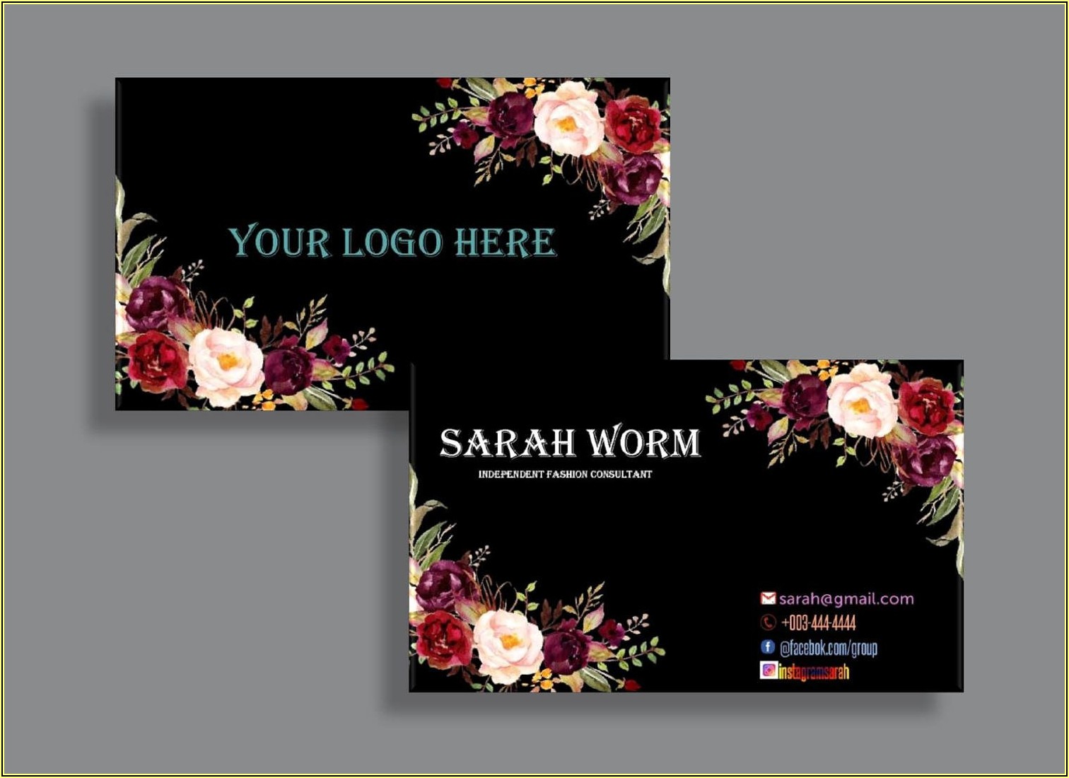 lularoe home office approved business cards 2