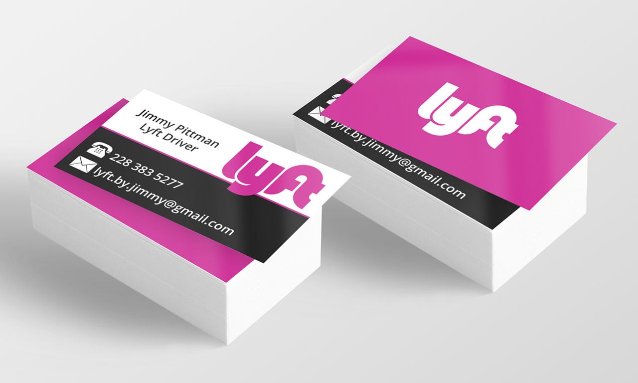 lyft business cards template 1