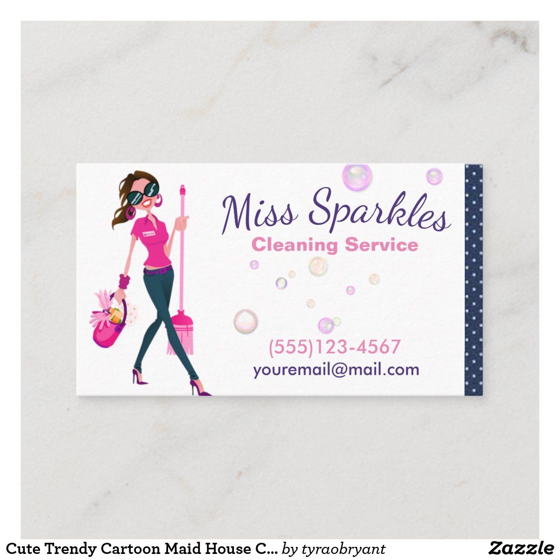 maid service business cards 1