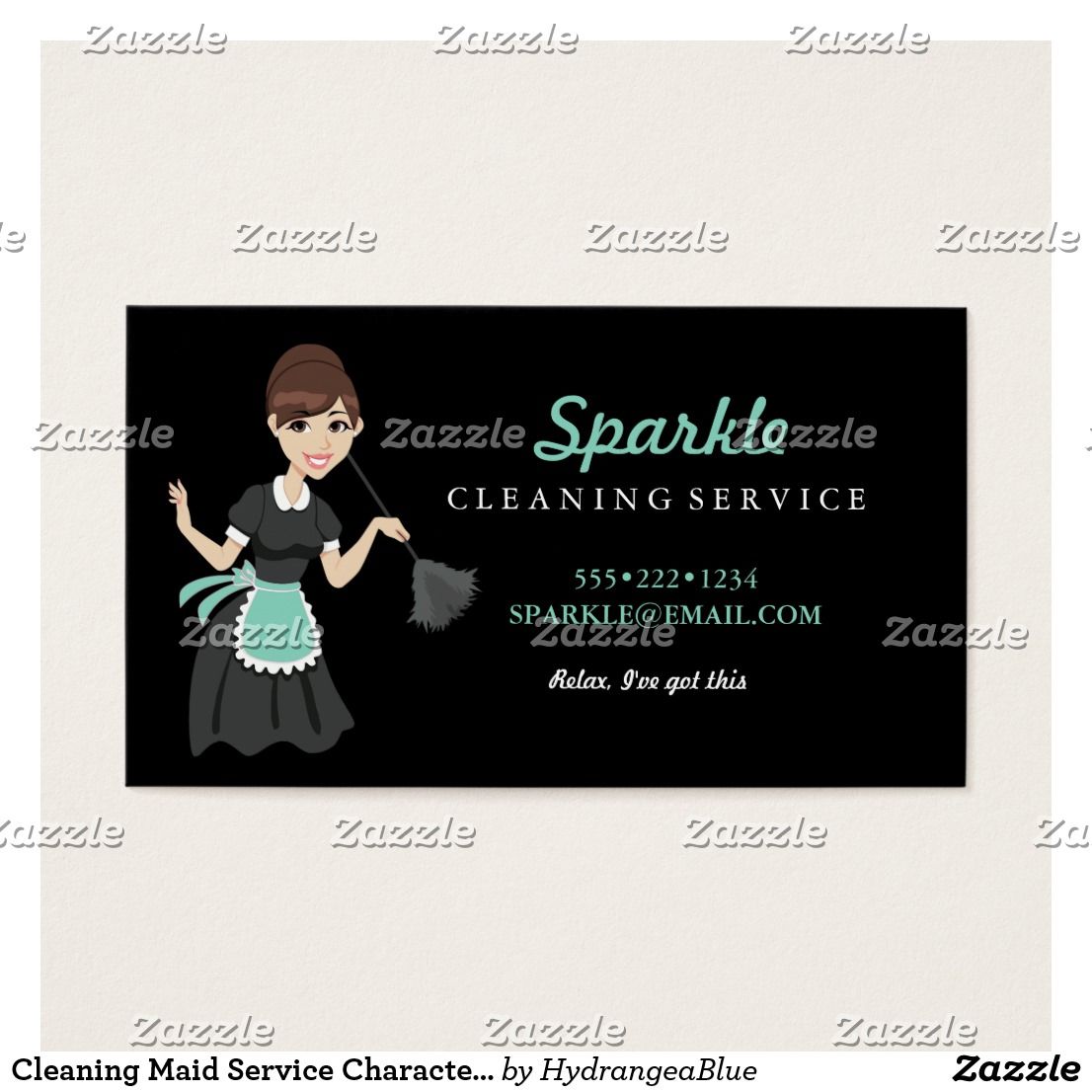 maid service business cards 2