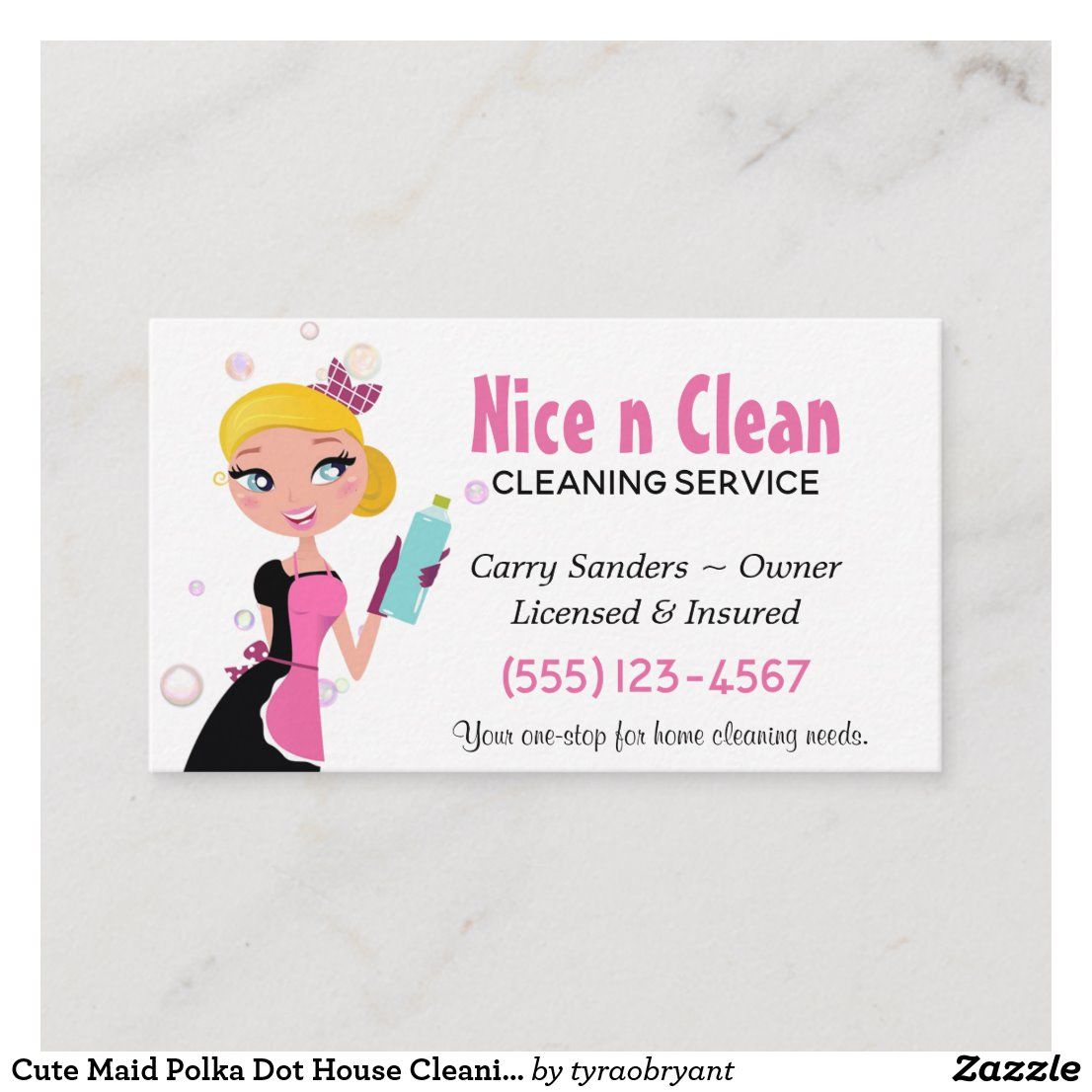 maid services business cards 3