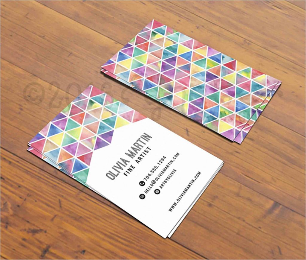 make artist business cards 5