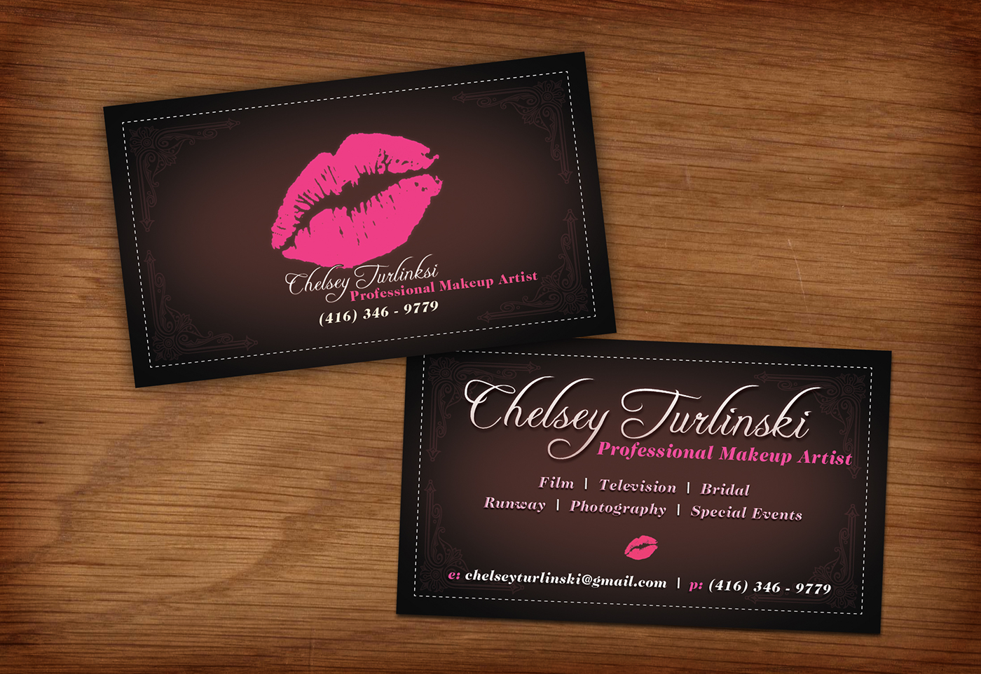 makeup artist business cards 3