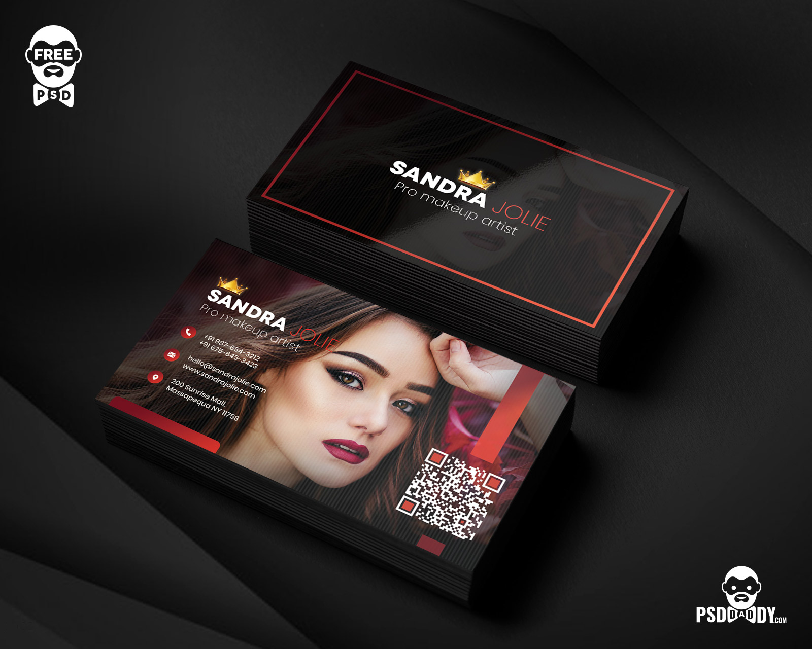 makeup artist business cards 4