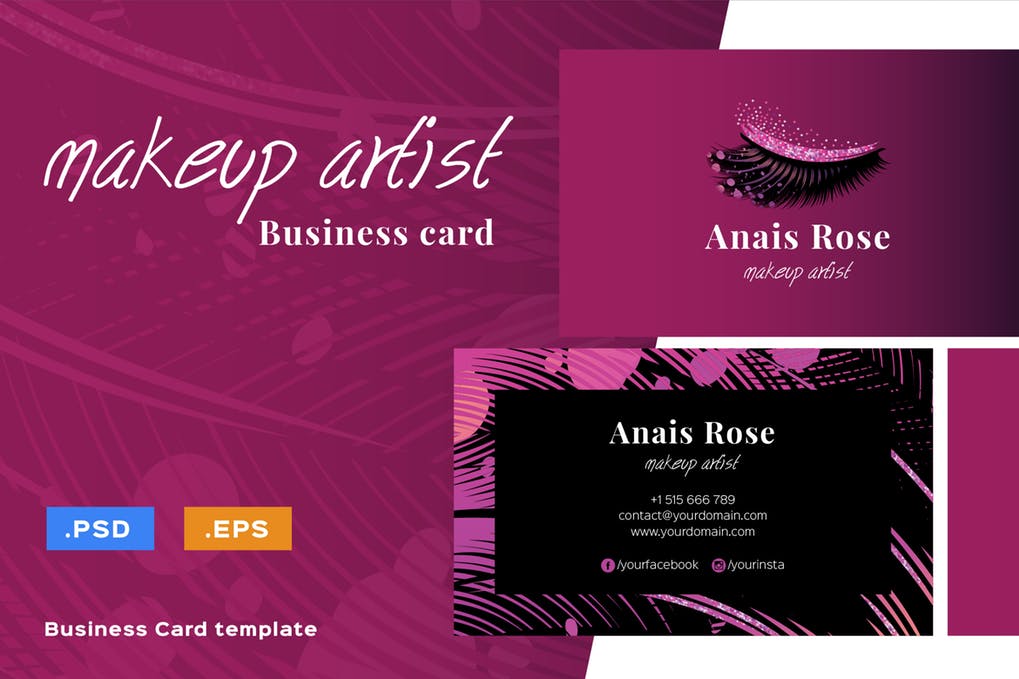 makeup artists business cards 3
