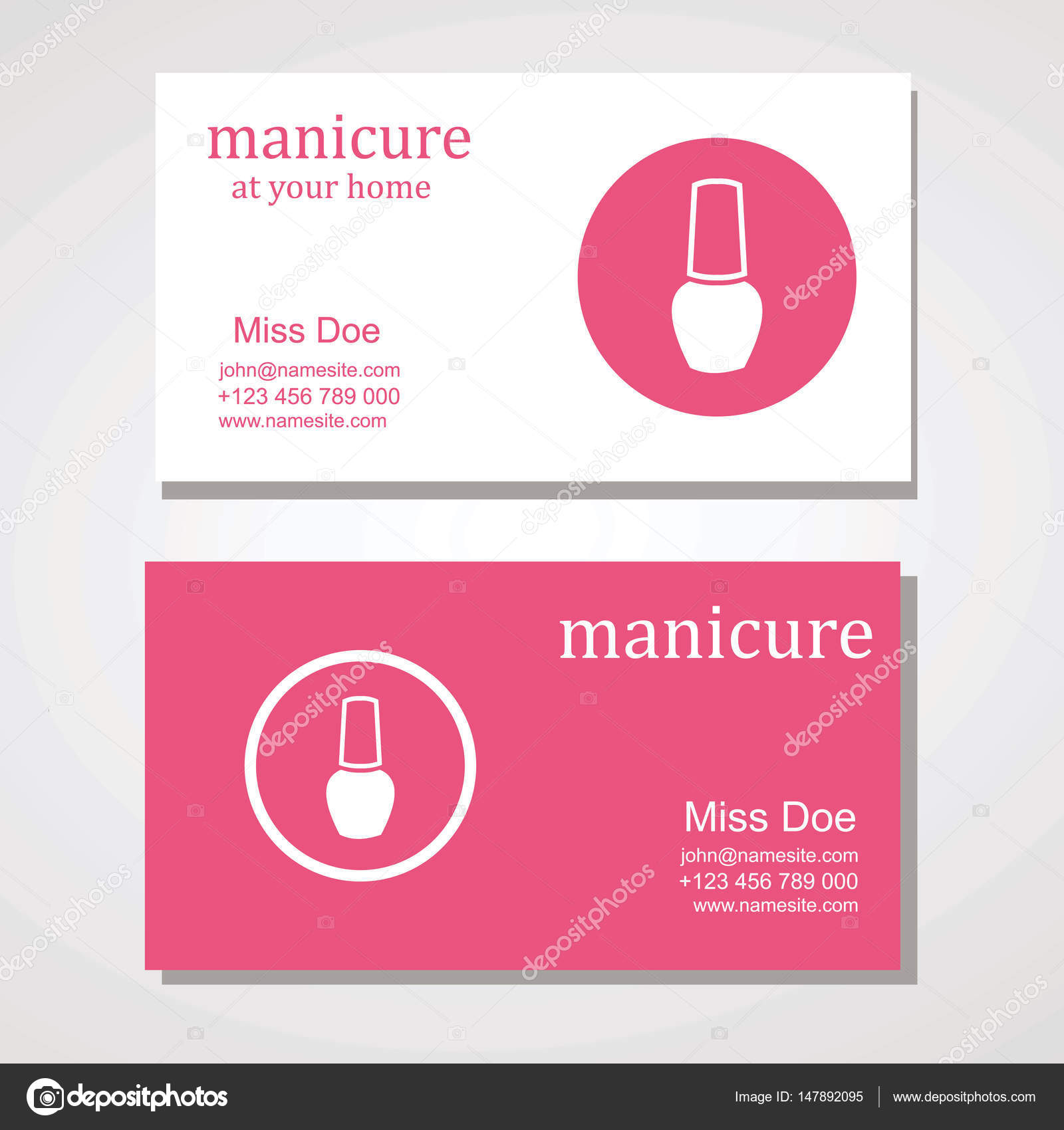 manicurist business cards 2