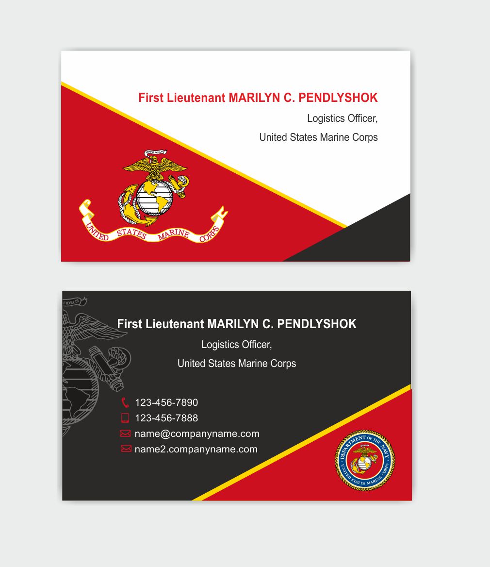 marines business cards 1