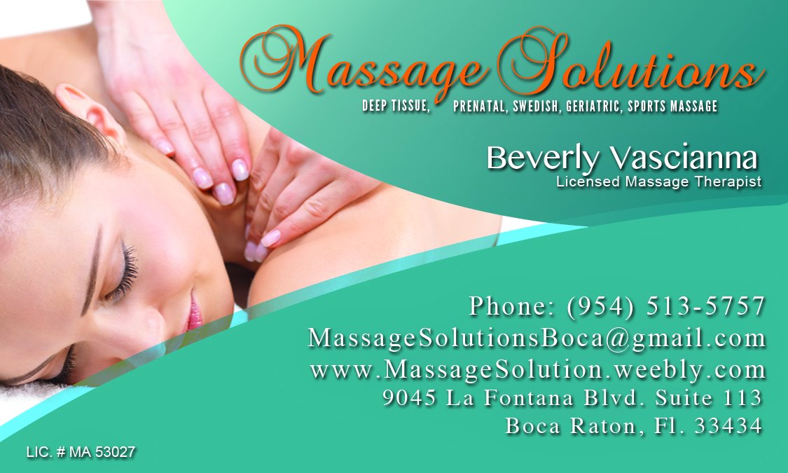 massage business cards 5