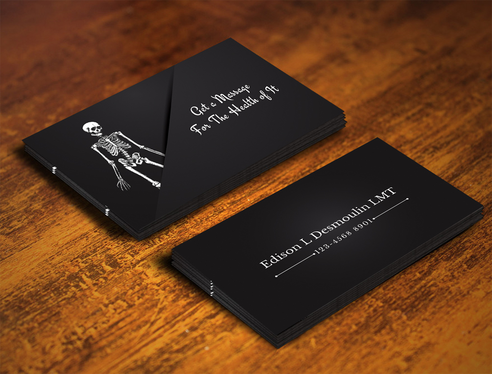 massage therapy business cards 3