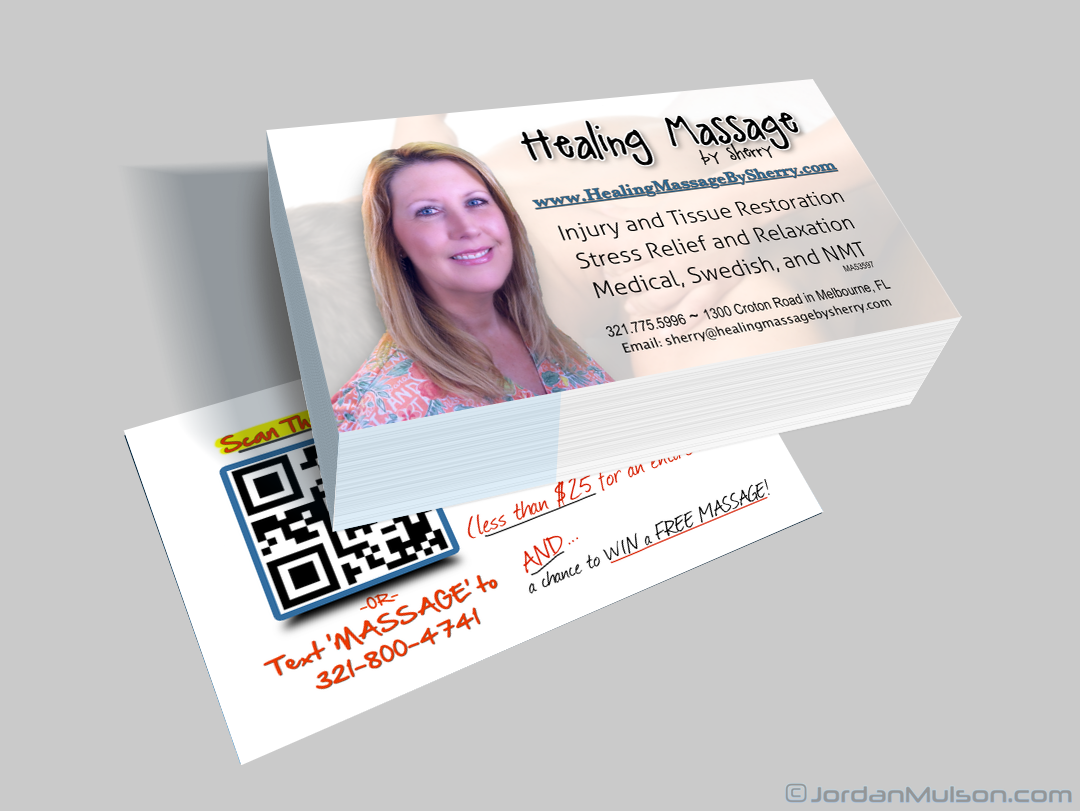massage therapy business cards 5