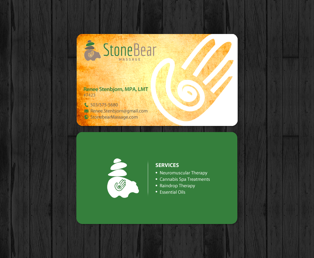 massage therapy business cards 8