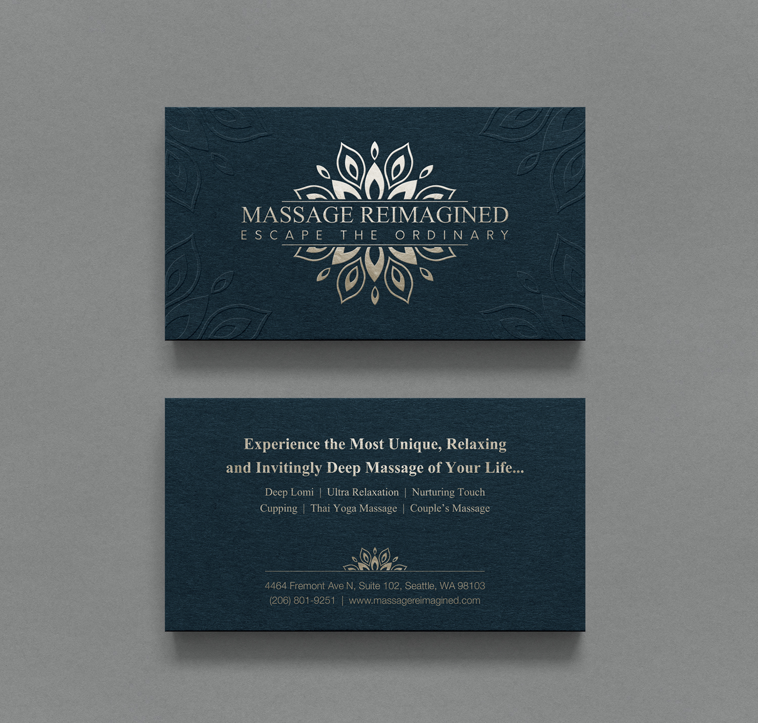 massage therapy business cards templates 3