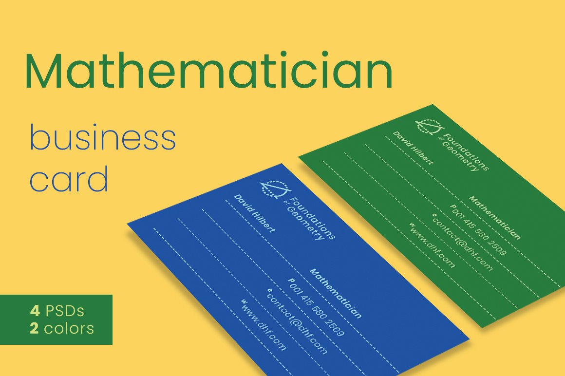 mathematician business cards 2