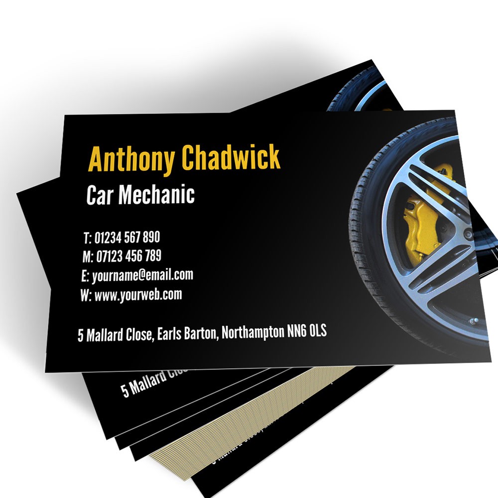 mechanic business cards templates free 1