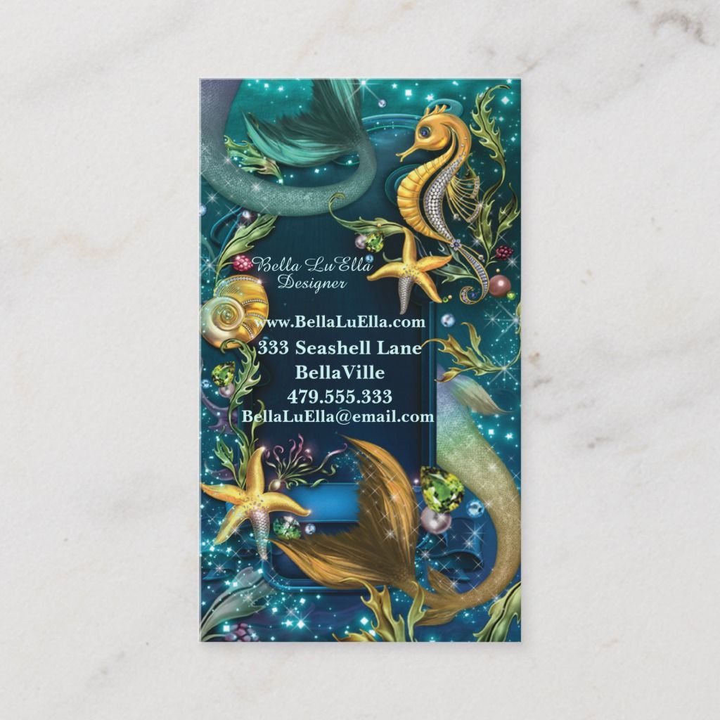 mermaid business cards 3