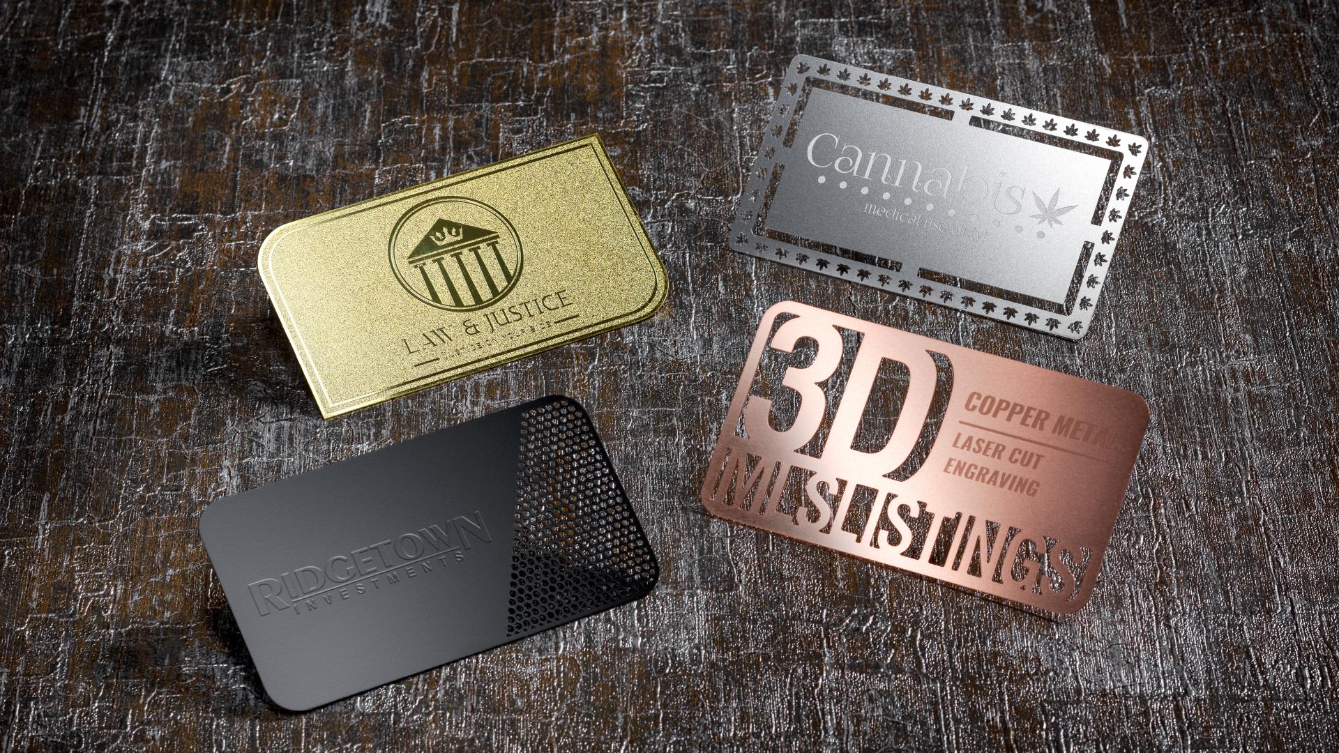 metal business cards cheap 2
