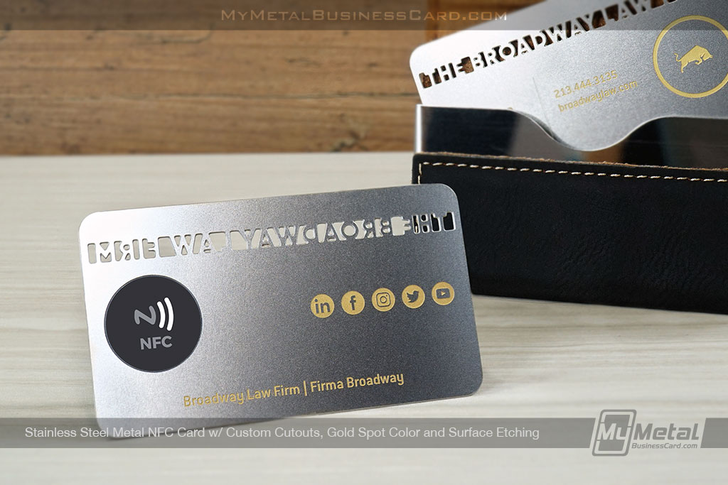 metal business cards with nfc 2