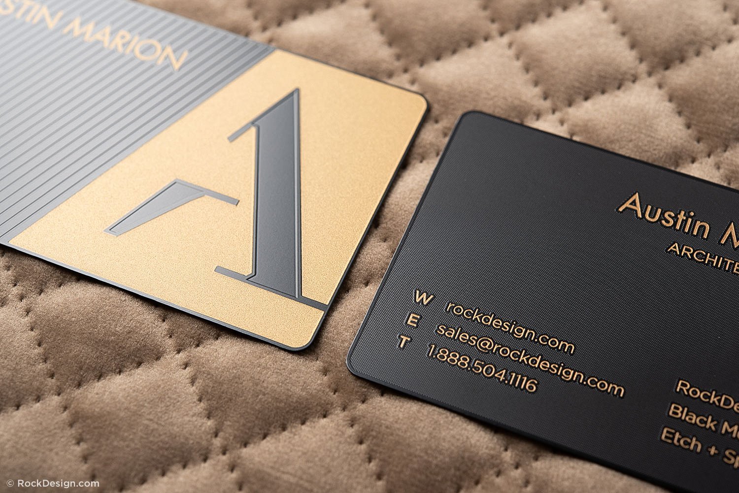 metallic business cards 1