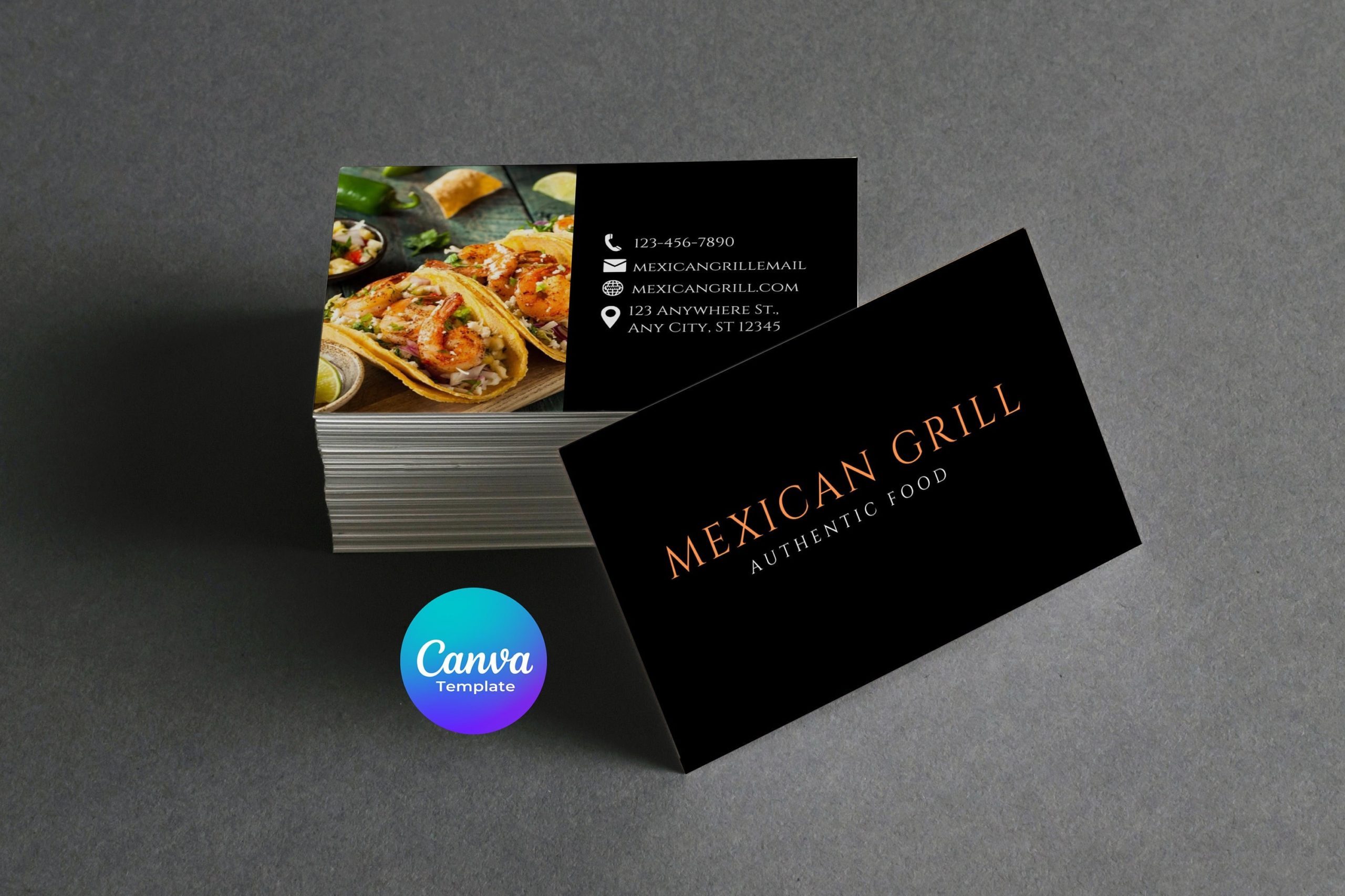 mexican restaurant business cards 1