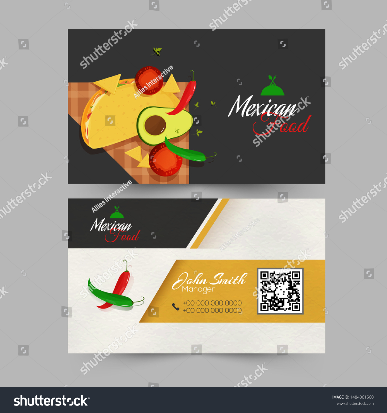 mexican restaurant business cards 3