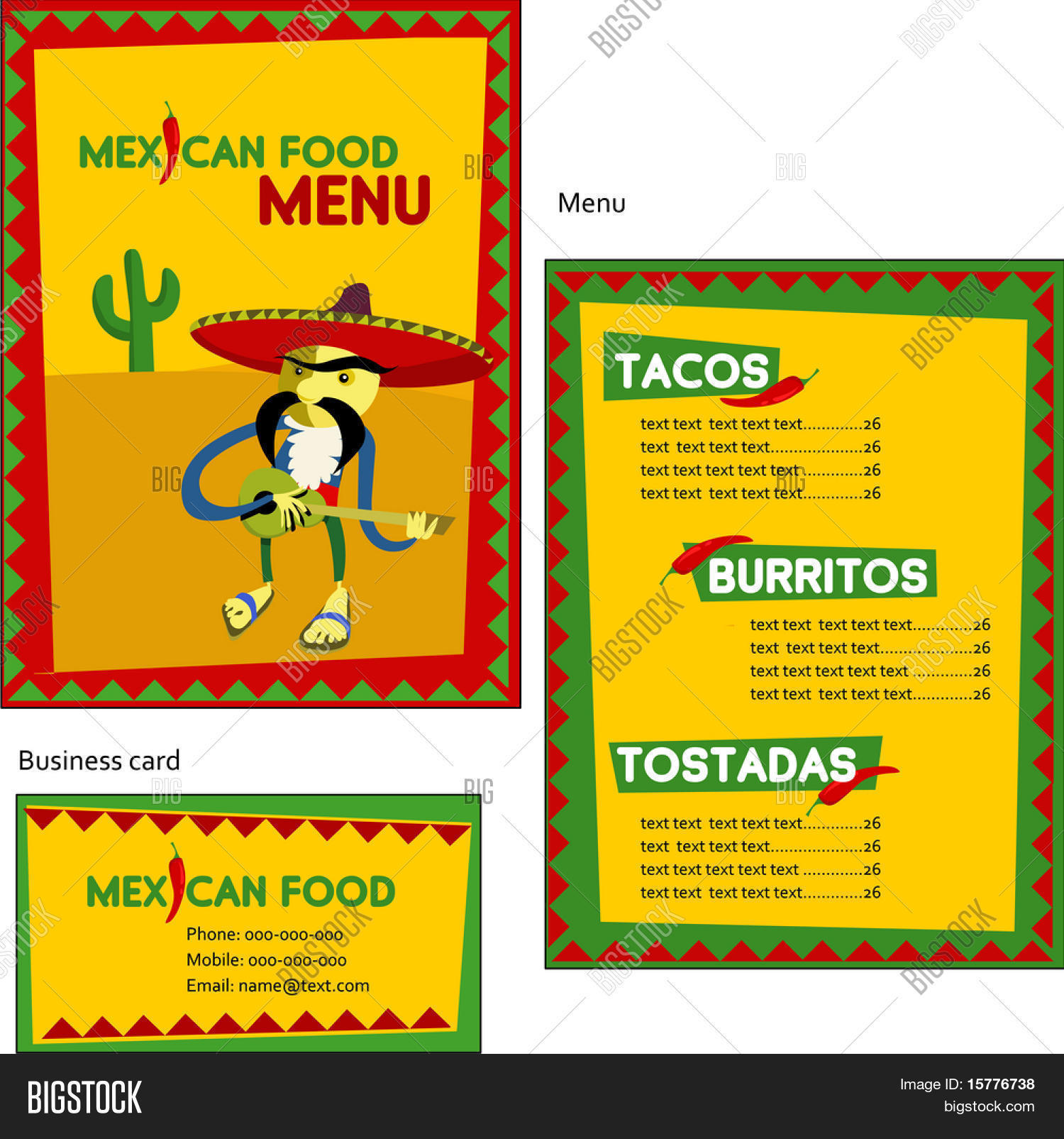 mexican restaurant business cards 4