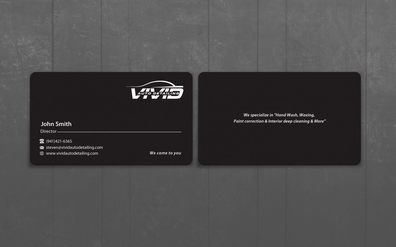 mobile detailing business cards ideas 3