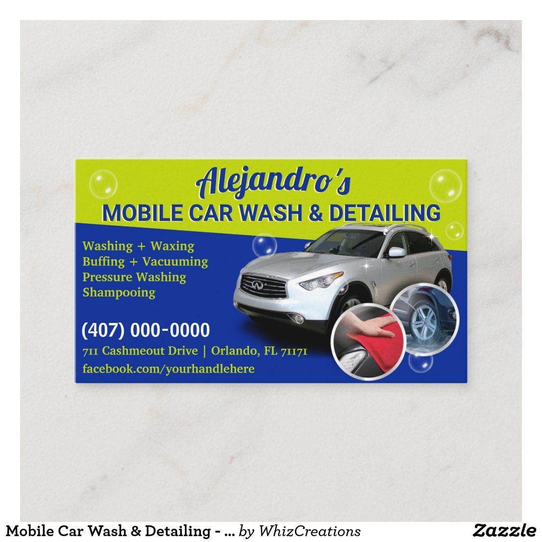 mobile detailing business cards ideas 6