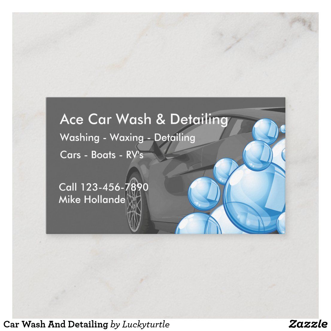 mobile detailing business cards ideas 7