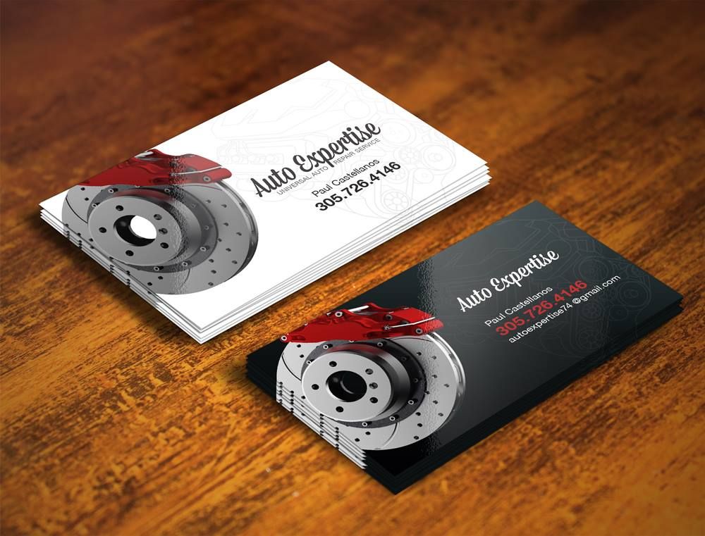 mobile mechanic business cards 3