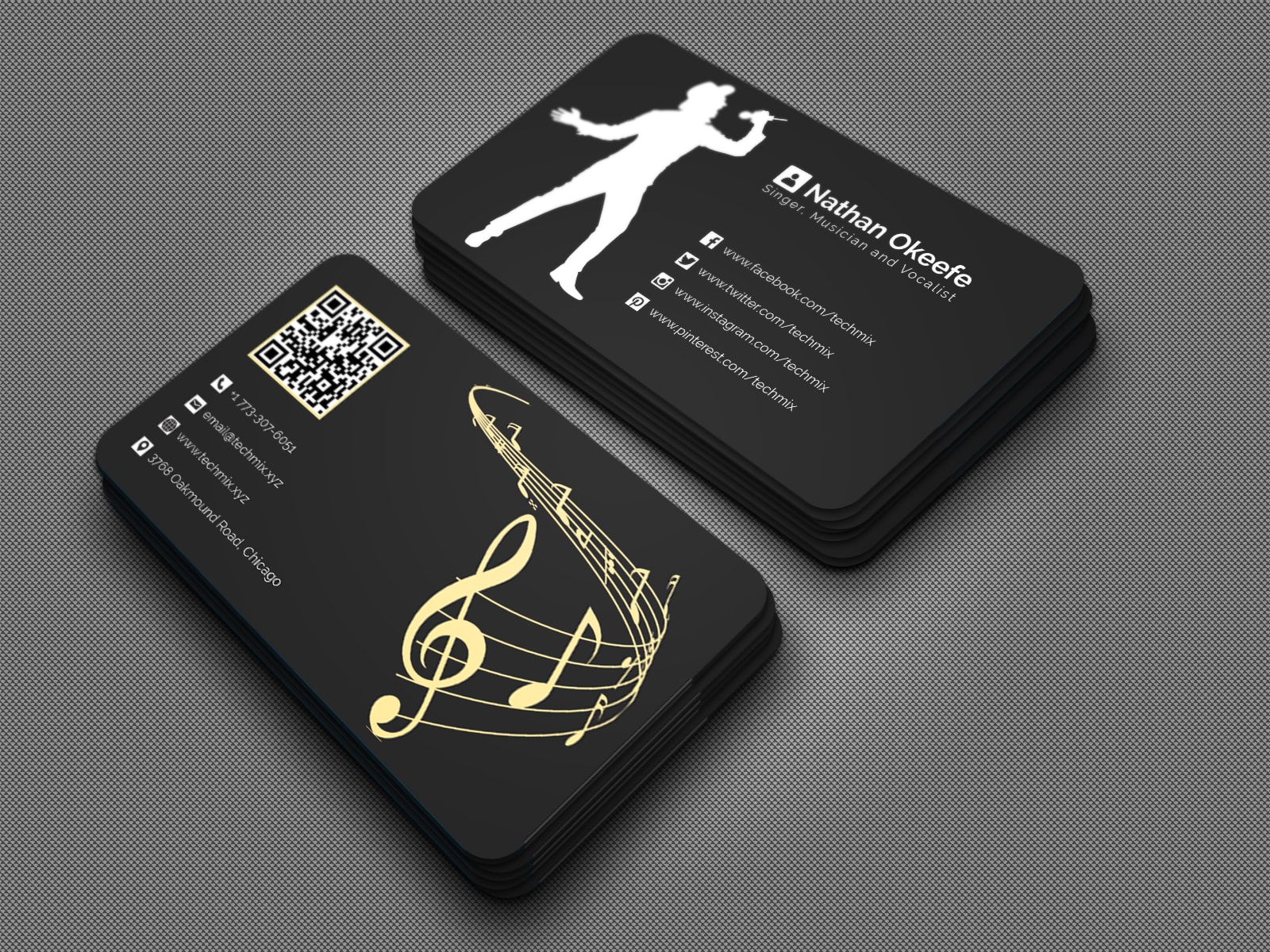 music artist business cards 1