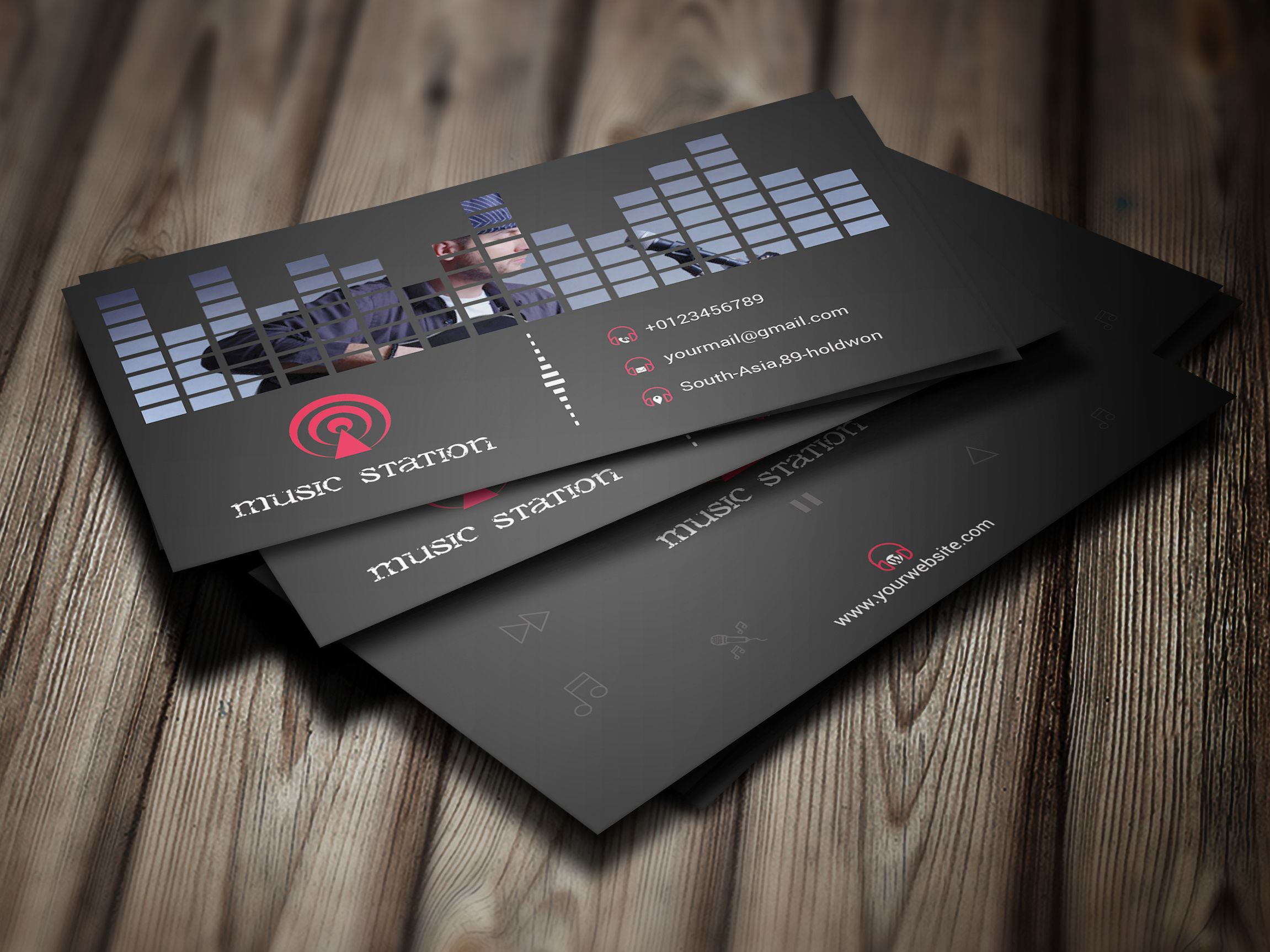 music business cards templates free 3
