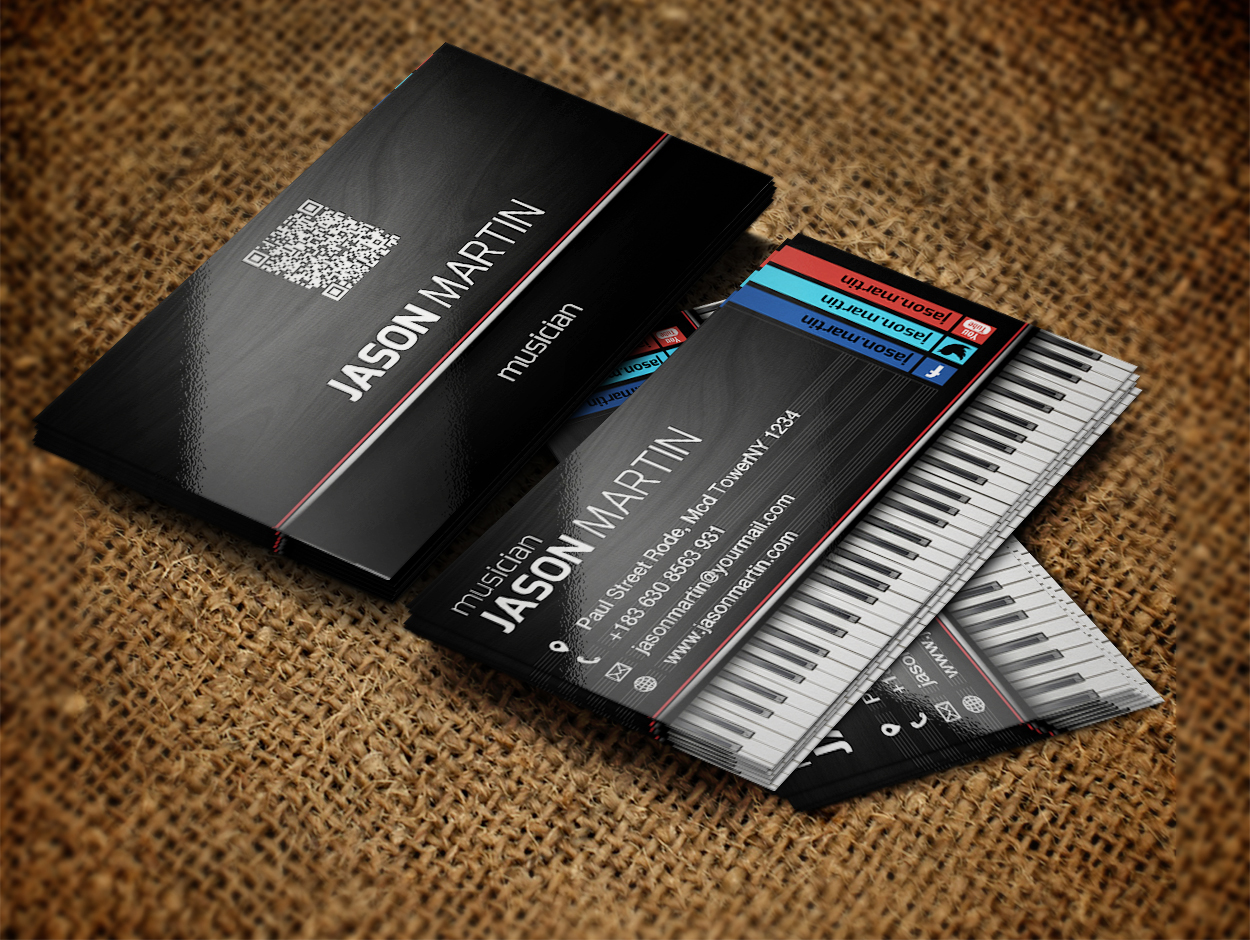 music lesson business cards 2