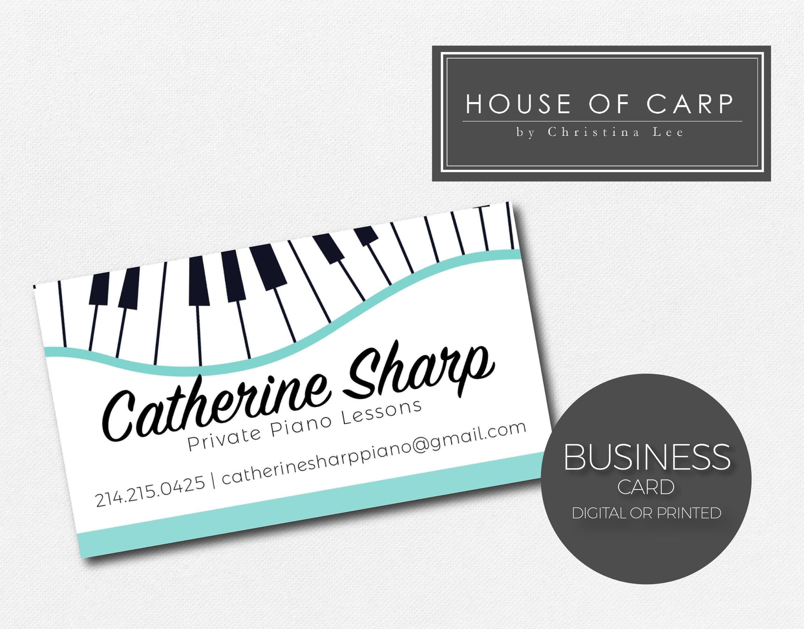 music lessons business cards 3