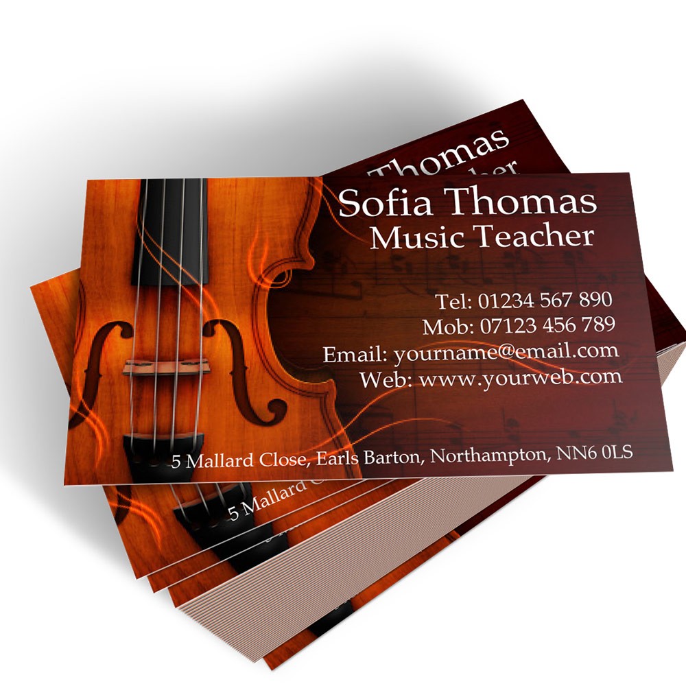 music lessons business cards 4