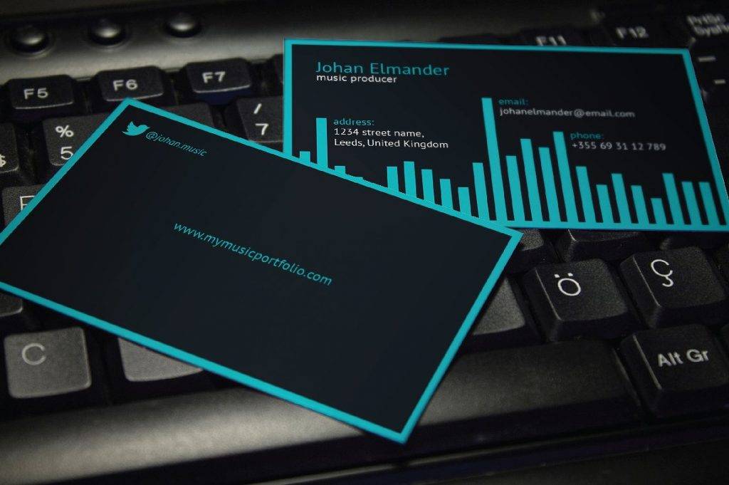 music producer business cards 1