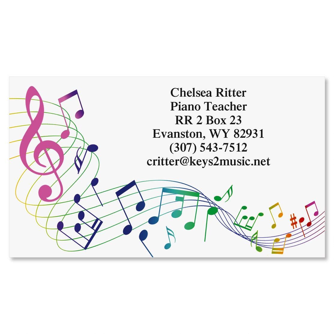 musical business cards 3