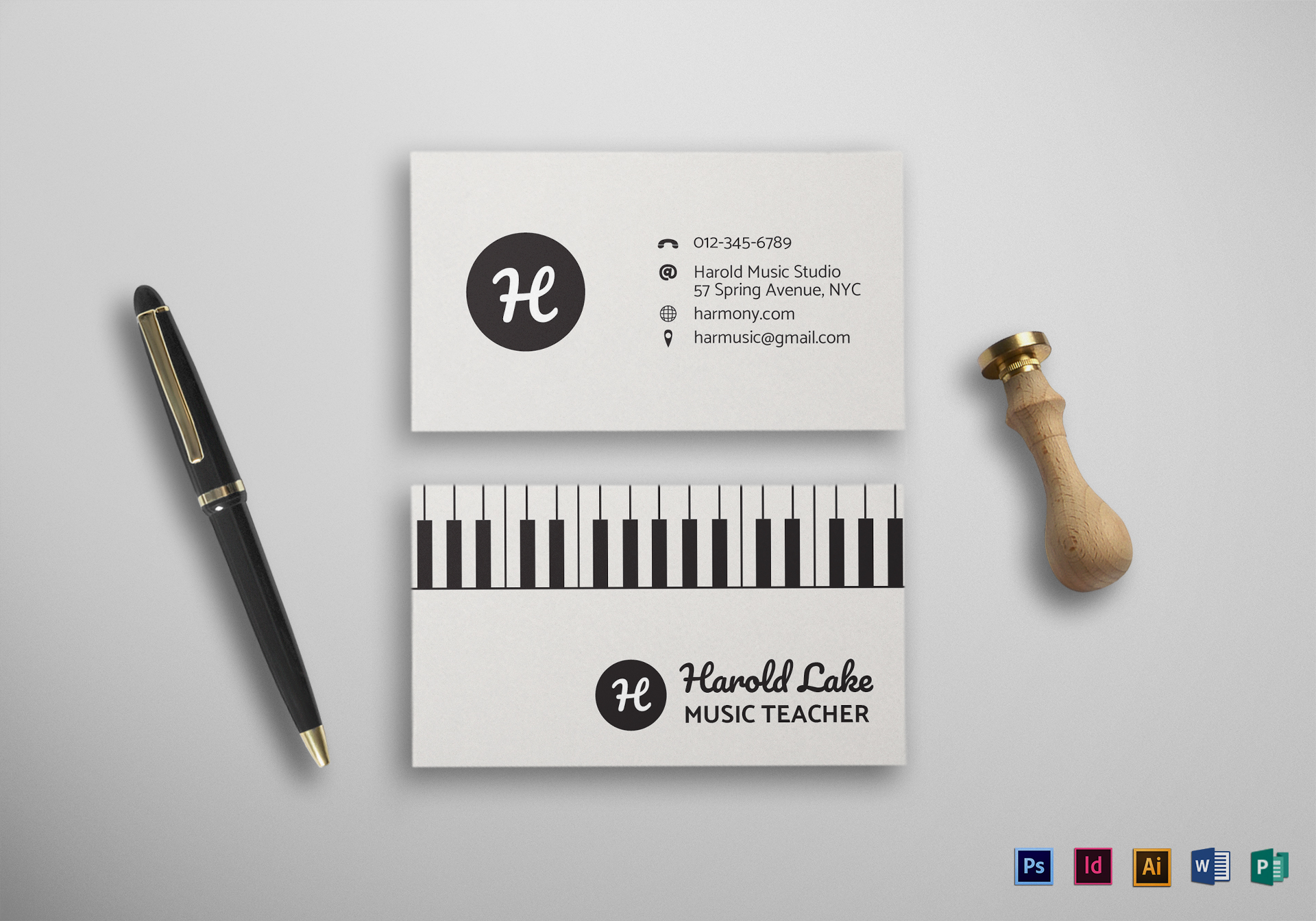 musical business cards 4