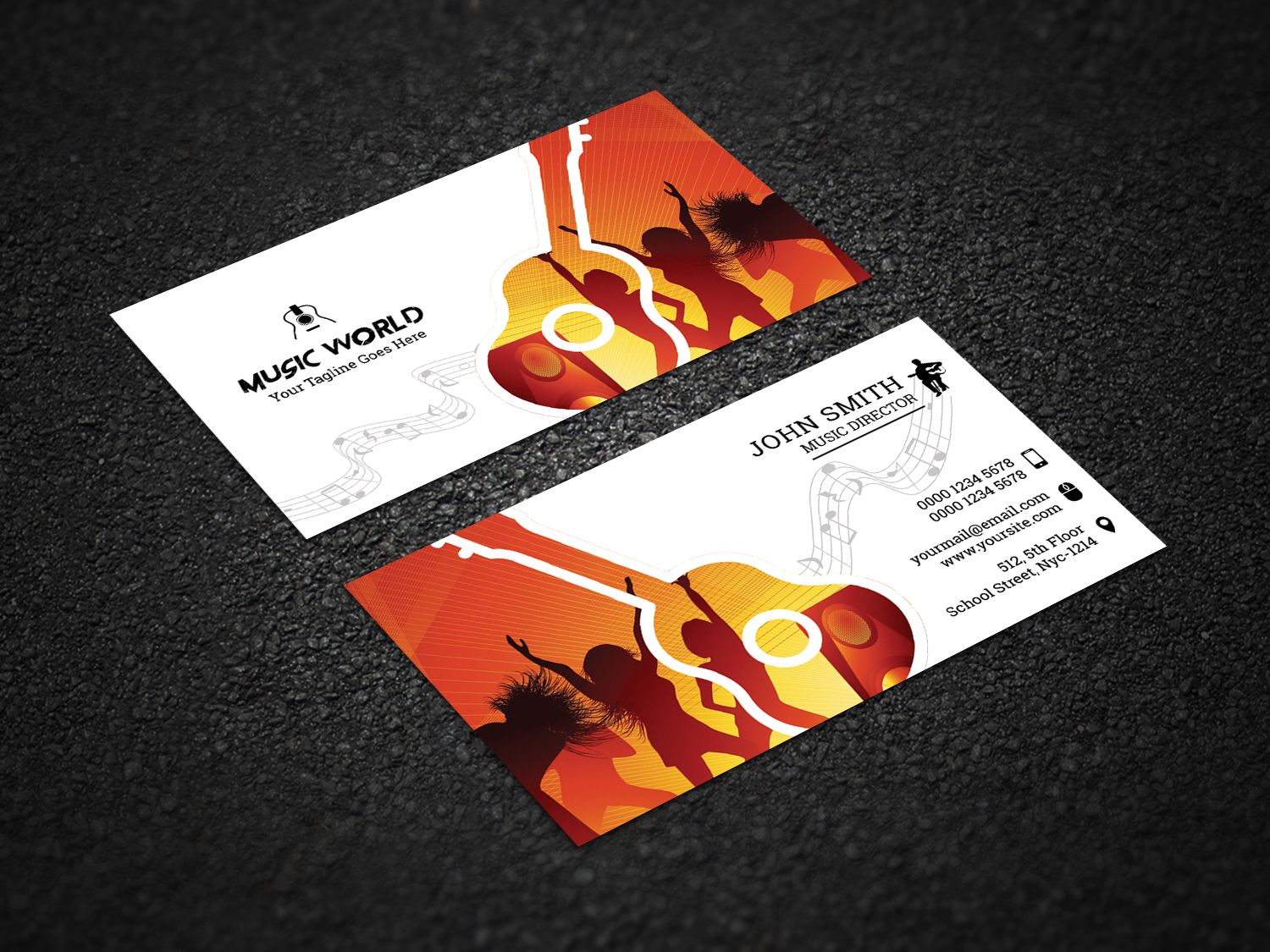 musical business cards 5