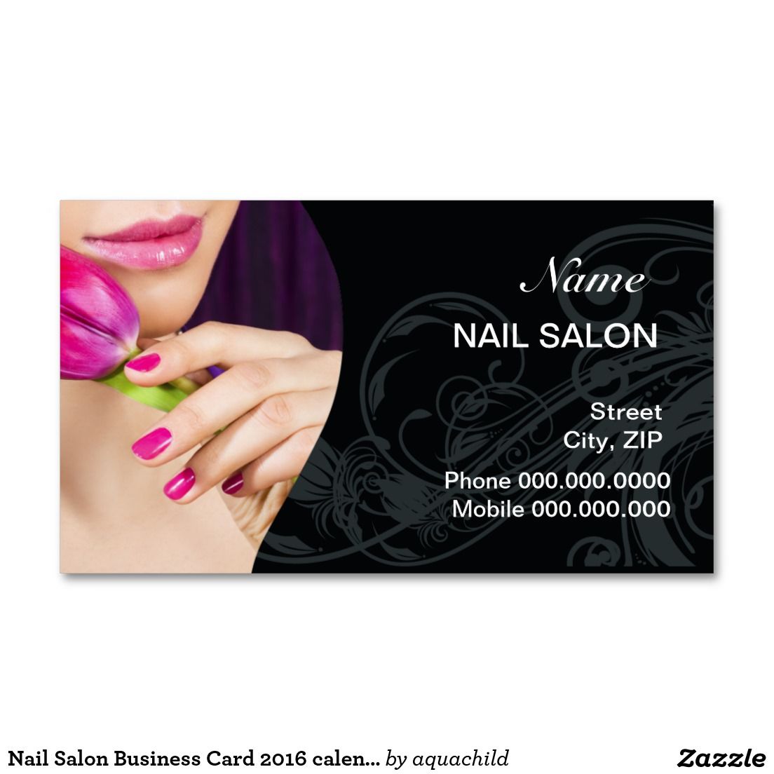 nail salon business cards 1
