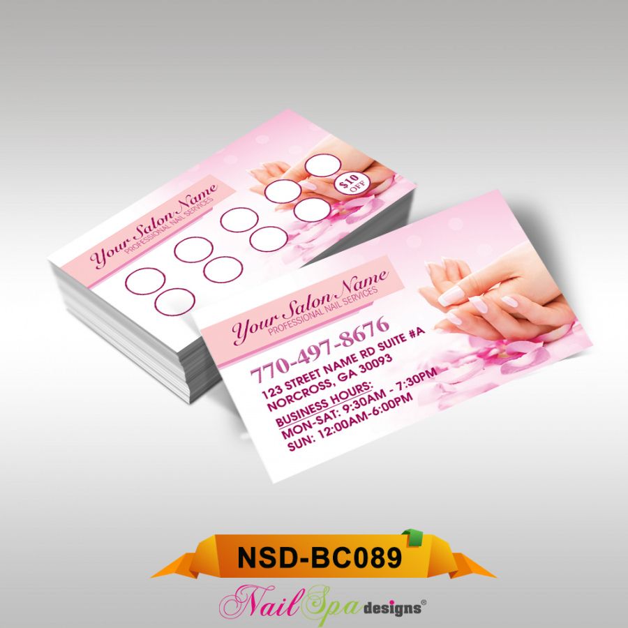 nail tech business cards ideas 2