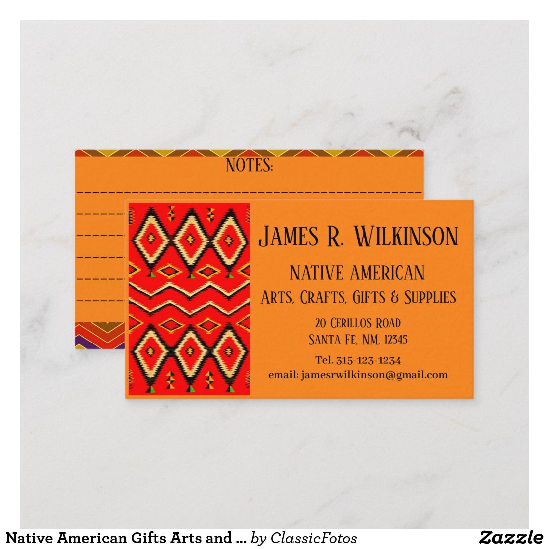 native american business cards 1
