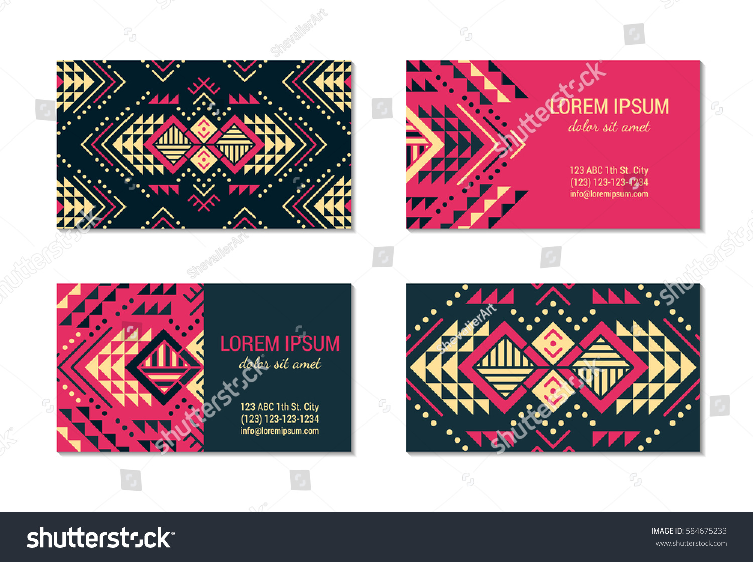 native american business cards 3