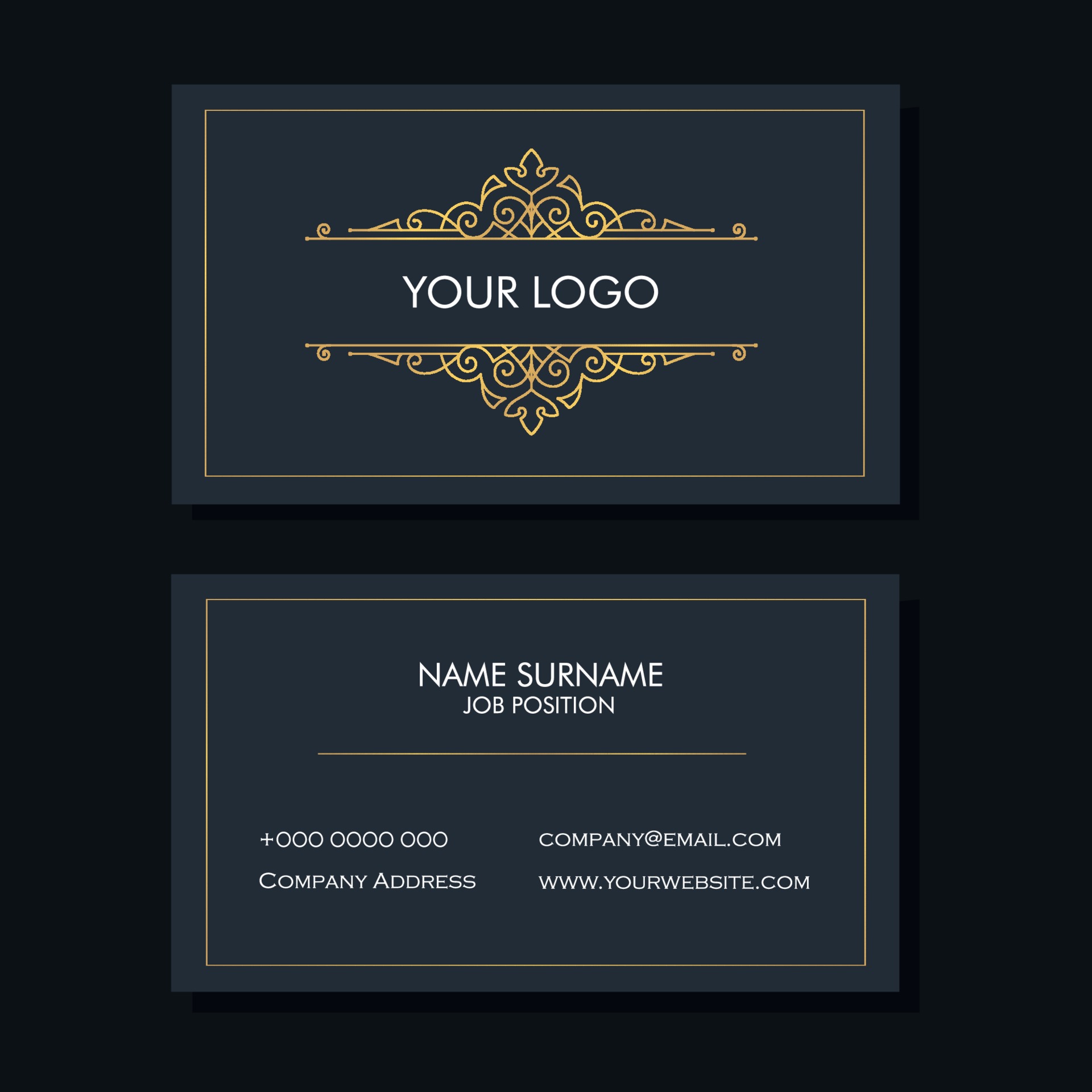 navy business cards 1